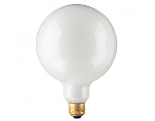 Bulbrite 350100 - 100G40WH - 100 Watt - 125 Volt - Incandescent - G40 - Medium (E26) - White - 2,700 Kelvin