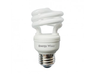 Bulbrite 509009 - CF9WW/LM - 9 Watt - 120 Volt - Compact Fluorescent - T2 Coil - Medium (E26) - 2,700 Kelvin (Warm White)