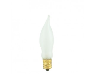 Bulbrite 404307 - 7.5CFF/15/3 - 7.5 Watt - 130 Volt - Incandescent - CA5 - Candelabra (E12) - Frosted - 2,500 Kelvin
