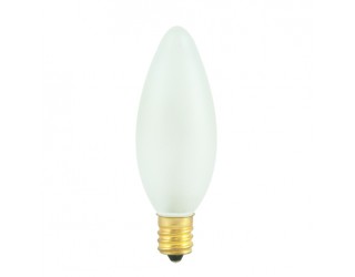 Bulbrite 491140 - 40CTF/25/2 - 40 Watt - 120 Volt - Incandescent - B8 - Candelabra (E12) - Frosted - 2,600 Kelvin