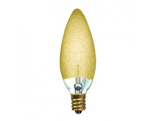 Bulbrite 144010 - 25B10/ICE - 25 Watt - 120 Volt - Incandescent - B10 - Candelabra (E12) - Amber Ice - 2,400 Kelvin