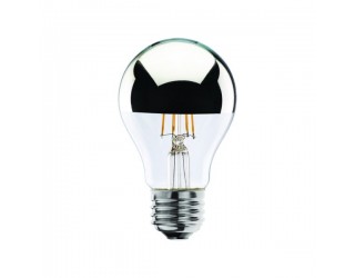 Bulbrite 776571 - LED4A19/27K/FIL/HM - LED Specialty Filament - Half Mirror - 120 Volt - 4 Watt (40 Watt Equivalent) - A19 - Medium (E26) - 2,700 Kelvin (Warm White)