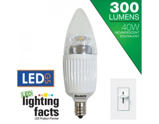 Bulbrite 770409 - LED5CTC/30K/D - 5 Watt - 120 Volt - LED - B11 - Candelabra (E12) - 3,000 Kelvin (Soft White)
