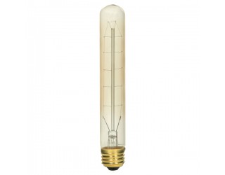 Satco S2422 - 60T9/CL/12S/120V/ Vintage - Incandescent - 60 Watt - 120 Volt - Vintage Style Light - T9 - Medium (E26) - Clear Finish - 2,700 Kelvin (Warm White)