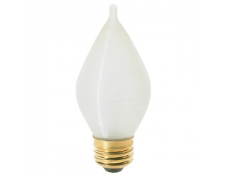 Satco S2713 - 25C15 - Incandescent - 120 Volt - 25 Watt - C15 - Medium (E26) - Dimmable Decorative Light - Spun White