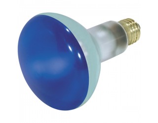 Satco S3228 - 75BR30/B - Incandescent - 130 Volt - 75 Watt - BR30 - Medium (E26) - Dimmable Reflector - Blue