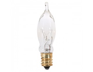 Satco S3241 - 7 1/2CA5 - Incandescent - 120 Volt - 7.5 Watt - CA5 - Candelabra (E12) - Dimmable Decorative Light - Clear Finish