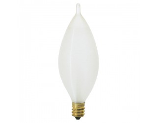 Satco S3403 - 25C11 - Incandescent - 120 Volt - 25 Watt - C11 - Candelabra (E12) - Dimmable Decorative Light - Spun White
