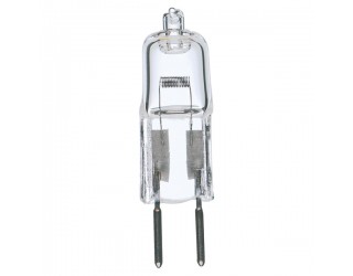 Satco S3470 - 50T4/CL - 50 Watt - 12 Volt - Halogen - T4 - Bi-Pin (GY6.35) - Clear