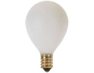 (2 Pack) Satco S3750 - 15G12 1/2/W - Incandescent - 120 Volt - 15 Watt - G12.5 Pear - Candelabra (E12) - Dimmable Globe Light - Satin White