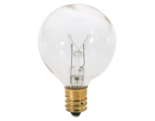 Satco S3844 - 10G12 1/2 - Incandescent - 120 Volt - 10 Watt - G12.5 Pear - Candelabra (E12) - Dimmable Globe Light - Clear Finish