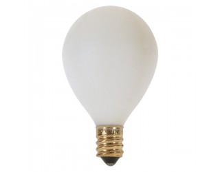 Satco S3863 - 25G12 1/2/W - Incandescent - 120 Volt - 25 Watt - G12.5 Pear - Candelabra (E12) - Dimmable Globe Light - Satin White