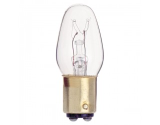Satco S3904 - 10C7/DC - Incandescent - 130 Volt - 10 Watt - C7 - DC Bayonet (BA15d) - Night Lights & Holiday - Dimmable - Clear Finish