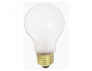 Satco S4078 - 75A19/W/230V - Incandescent - 230 Volt - 75 Watt - A19 - Medium (E26) - General Service High Voltage - Dimmable - White - 2,700 Kelvin (Warm White)