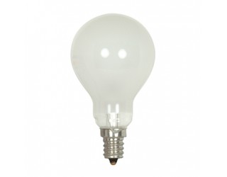 Satco S4161 - 40A15/F/E12 - Incandescent - 130 Volt - 40 Watt - A15 - Candelabra (E12) - General Service - Dimmable - Frosted Finish