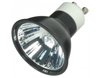 Satco S4183 - 35MR16/FMW/B/GU10 - 35 Watt - 120 Volt - Halogen - MR16 - Twist and Lock (GU10) - Black