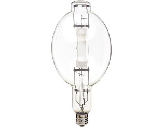 Satco S4837 - MH1500/HBU - High-Intensity Discharge (HID) - 1500 Watt - BT56 - Mogul Screw (E39) - Metal Halide - Probe Start - Clear Finish - 3,400 Kelvin (Neutral White)
