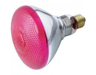 Satco S5007 - 100BR38/PK/230V - Incandescent - 230 Volt - 100 Watt - BR38 - Medium (E26) - Dimmable Reflector - Pink