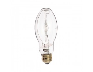 Satco S5845 - MH1000/BT37/U/4K - 1000 Watt - High-Intensity Discharge (HID) - Metal Halide - BT37 - Mogul Screw (E39) - Clear - 4,200 Kelvin
