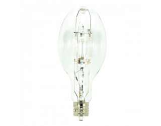 Satco HyGrade S5885 - MP175/ED28/BU/4K - High-Intensity Discharge (HID) - 175 Watt - ED28 - Mogul Screw (E39) - Metal Halide - Open Rated - Probe Start - Clear Finish - 4,200 Kelvin (Cool White)