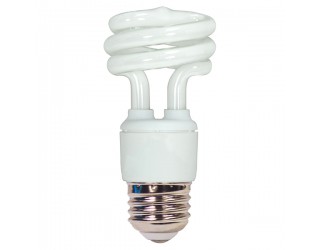 Satco S7215 - 11T2/41 - 11 Watt - 120 Volt - Compact Fluorescent - T2 - Medium (E26) - 4,100 Kelvin