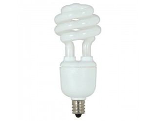 Satco S7363 - 9T2C/50 - 9 Watt - 120 Volt - Compact Fluorescent - T2 - Candelabra (E12) - 5,000 Kelvin