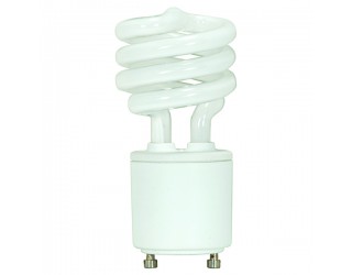 Satco S8226 - 13T2GU24/35 - 13 Watt - 120 Volt - Compact Fluorescent - T2 - Twist and Lock (GU24) - 3,500 Kelvin