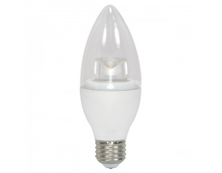 Satco S8982 - 5ETC/LED/3000K/E26/120V - 5 Watt - 120 Volt - LED - B11 - Medium (E26) - Clear - Candle Light - 3,000 Kelvin