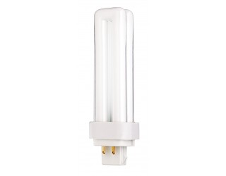 Sylvania 20721 - CF13DD/E/830 - Compact Fluorescent - 13 Watt - T4 - Double Tube - 4-Pin (G24q-1) - 3,000 Kelvin (Warm White)