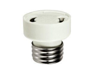 Satco 90-1799 - Medium (E26) to Twist And Lock (GU24) Light Bulb Socket Reducer / Adapter (Max. 660W-250V)