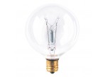 Bulbrite 391160 - 60G16CL2 - 60 Watt - 120 Volt - Incandescent - G16.5 - Candelabra (E12) - Clear - 2,600 Kelvin