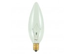 Bulbrite 490025 - 25CTC/32/2 - 25 Watt - 120 Volt - Incandescent - B10 - Candelabra (E12) - Clear - 2,600 Kelvin