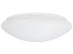 Luxrite Puff LED Flush Mount Ceiling Light, 11 Inch, 14W, 3 Color Options 3000K | 4000K | 5000K, 1100 Lumens, Round Surface Mount Lights, Dimmable, UL Listed, Damp Rated - White