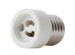 Satco 90-2433 - Medium (E26) to Twist And Lock (GU10) Light Bulb Socket Reducer (Overall Ext. 3/4'', Max. 660W-250V)