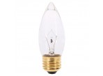 Satco A3631 - 25B11 - Incandescent - 130 Volt - 25 Watt - B11 - Medium (E26) - Dimmable Decorative Light - Clear Finish