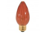 (2 Pack) Satco S2770 - 40F15/A - Incandescent - 120 Volt - 40 Watt - F15 - Medium (E26) - Dimmable Decorative Light - Amber