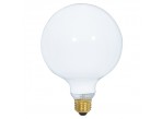 Satco S3000 - 25G40/W - Incandescent - 120 Volt - 25 Watt - G40 - Medium (E26) - Dimmable Globe Light - Gloss White