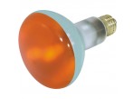 Satco S3239 - 75BR30/A - Incandescent - 130 Volt - 75 Watt - BR30 - Medium (E26) - Dimmable Reflector - Amber