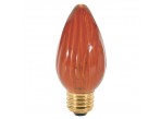 Satco S3377 - 60F15/A - Incandescent - 120 Volt - 60 Watt - F15 - Medium (E26) - Dimmable Decorative Light - Amber