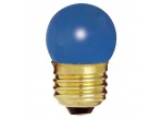 Satco S4508 - 7 1/2S11/B - Incandescent - 120 Volt - 7.5 Watt - S11 - Medium (E26) - Indicator & Sign - Dimmable - Ceramic Blue
