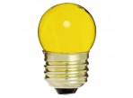 Satco S4512 - 7 1/2S11/Y - Incandescent - 120 Volt - 7.5 Watt - S11 - Medium (E26) - Indicator & Sign - Dimmable - Ceramic Yellow