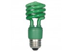 Satco S7272 - 13T2/Green - 13 Watt - 120 Volt - Compact Fluorescent - T2 - Medium (E26)