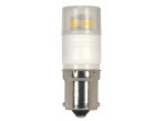 Satco S9223 - 2.3W BA15S 5000K - LED - 2.3 Watt - 12 Volt - T3 Replacement - SC Bayonet (BA15s) - Clear Finish - 5,000 Kelvin (Natural Light)